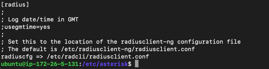 asterisk 16 ubuntu 20.04 radius client error